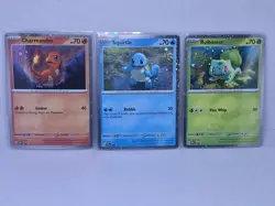Charmander Squirtle Bulbasaur 151 Promo Cosmos Holo Cards 🔥🔥🔥 - Image 1