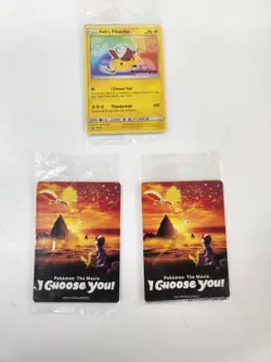 SEALED!!! Ash's Pikachu I Choose You Movie Promo Set (7 Cards) SM108-114 - Image 1