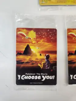 SEALED!!! Ash's Pikachu I Choose You Movie Promo Set (7 Cards) SM108-114 - Image 3