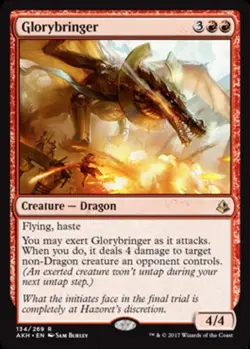 1 x Glorybringer - Amonkhet - Moderate Play - MTG - Image 1