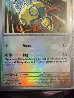 ✨RARE Texture Shift ERROR Pokemon Card Dunsparce Pokeball Prismatic Evolutions✨ - Image 4