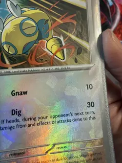 ✨RARE Texture Shift ERROR Pokemon Card Dunsparce Pokeball Prismatic Evolutions✨ - Image 5