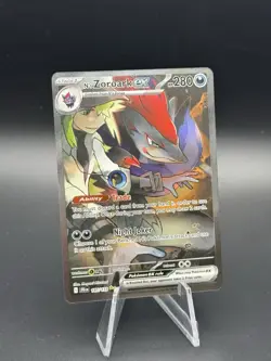 Pokemon N's Zoroark ex 185/159 Sv09: Journey Together Holo SIR - Image 1