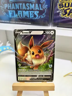 Pokemon TCG Near Mint Holo Battle Academy 2022 Eevee V - SWSH065 Eevee Stamped - Image 1