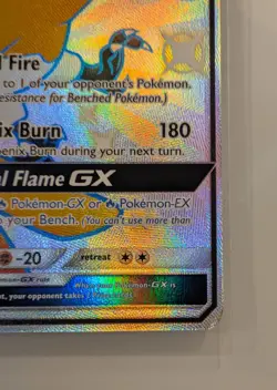 Pokemon Ho-Oh GX Hidden Fates Shiny Vault Holo Rare Full Art SV50/SV94 190 HP - Image 3