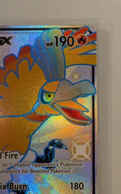 Pokemon Ho-Oh GX Hidden Fates Shiny Vault Holo Rare Full Art SV50/SV94 190 HP - Image 4
