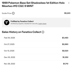1999 Pokemon Base Set 1st Edition Shadowless #10 Mewtwo - Holo CGC Graded 9 MINT - Image 2