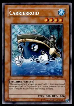 Carrierroid PP02-EN015 Secret Rare Unlimited Light Play Yugioh DNA GAMES - Image 1