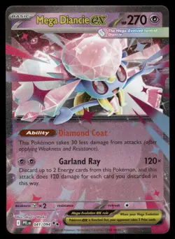 Pokemon Cards Mega Diancie ex 041/094 Phantasmal Flames Double Rare NM *3 - Image 1