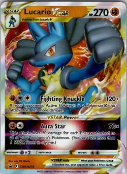 Lucario VSTAR Promo SWSH: Sword & Shield Promo Cards SWSH214 NM Holo - Image 1