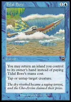 Tidal Bore -Foil Medium Play MTG Mercadian Masques - Image 1