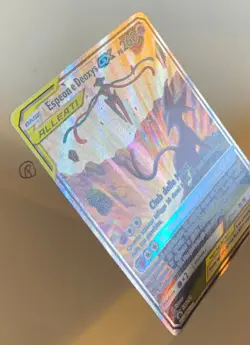 Pokemon Espeon e Deoxys GX SM240 Promo Black Star Full Art Ita - Image 2