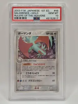 Pokemon TCG - Rulers Of The Heaven - 2003 - PSA 10 - Salamence 1st Ed - 046/054 - Image 1