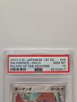 Pokemon TCG - Rulers Of The Heaven - 2003 - PSA 10 - Salamence 1st Ed - 046/054 - Image 2