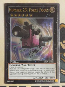 GAOV-EN045 Number 25: Force Focus Ultimate Rare 1st Edition YuGiOh! VLP EURO - Image 3