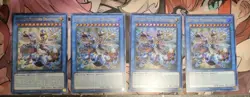 4 x Yu-Gi-Oh! Drytron Meteonis Draconids GEIM-EN029 Ultra Rare 1st Ed- NM - Image 1