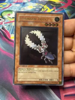 YUGIOH - CHAINSAW INSECT - Shadow of Infinity 1ST ED ULTIMATE RARE SOI-EN021 UTR - Image 1