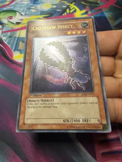 YUGIOH - CHAINSAW INSECT - Shadow of Infinity 1ST ED ULTIMATE RARE SOI-EN021 UTR - Image 2