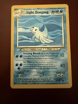 Pokemon TCG Dewgong Light Neo Destiny Card 45/105 Regular LP - Image 1