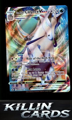 Ice Rider Calyrex VMAX 046/198 Pokemon Ultra Rare SWSH06: Chilling Reign Card NM - Image 1