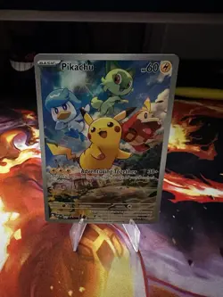 Pikachu 027 Sv: Scarlet & Violet Promo Cards Holo NM - Image 2