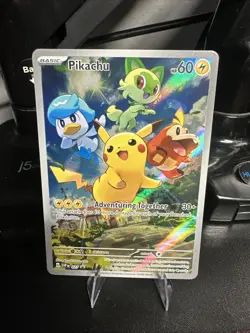 Pokemon TCG Scarlet & Violet Pikachu Promo Holo Card - Image 1