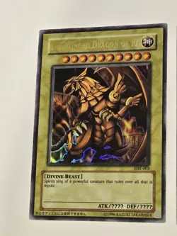 Egyptian God Cards GBI-001 002 003 Ra Slifer Obelisk Set Ultra Rare NM-lp - Image 4