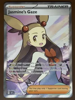 Jasmine's Gaze 233/191 Full Art Surging Sparks Pokemon Card TCG NM - Image 1