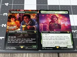 2x Delighted Halfling Extended Art & Full Art Pair 2 Cards MTG Lord Of The Rings - Image 1