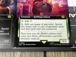 2x Delighted Halfling Extended Art & Full Art Pair 2 Cards MTG Lord Of The Rings - Image 2