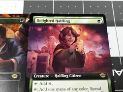 2x Delighted Halfling Extended Art & Full Art Pair 2 Cards MTG Lord Of The Rings - Image 3