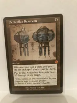 Mox Amber & Aetherflux Reservoir Brothers' War: Retro Frame Artifacts Non Foil - Image 4