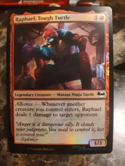 Magic The Gathering TMNT Raphael, Tough Turtle NP NM -foil!! - Image 3
