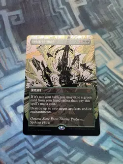 MTG Textured Foil Force of Vigor NM Unplayed OTJ: Breaking News - Image 2