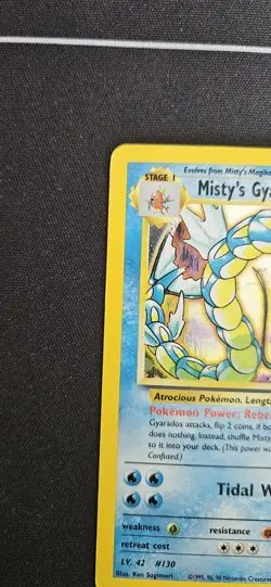 Pokemon Misty’s Gyarados 13/132 Holo Rare Gym Challenge WOTC 2000 Vintage Swirl - Image 3
