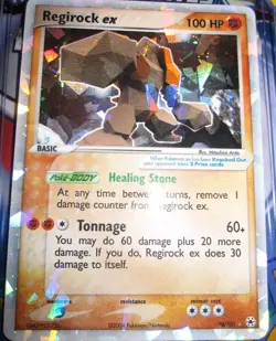 POKEMON EX HIDDEN LEGENDS (◕‿◕✿) ENGLISH REGIROCK EX 98/101 HOLOFOIL UR MINT - Image 1