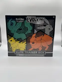 Pokemon TCG Sword & Shield Evolving Skies SwSh07 ETB Elite Trainer Box Sealed - Image 1