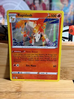 RAPIDASH 022/195 Silver Tempest Holo Rare Holo Pokemon TCG Near Mint - Image 1