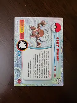 DMG! Pinsir #127 - Pokemon Topps Series 3 - Blue Logo - TV Animation Edition - Image 2