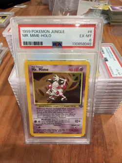 1999 Pokemon Jungle Unlimited - MR. MIME HOLO - PSA 6 EX-MT - U.S SELLER - Image 1