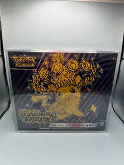 POKEMON TCG SURGING SPARKS ETB ELITE TRAINER BOX FACTORY SEALED W/CASE - Image 1