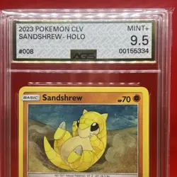 Pokemon 2023 Classic Collection Sandshrew Holo CLV 008/034 Holo AGS 9.5 - Image 2