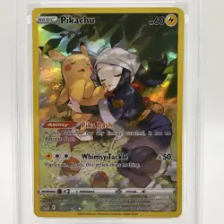 PSA 9 PIKACHU #TG05 FULL ART 2022 POKEMON SWORD & SHIELD LOST ORIGIN - Image 2