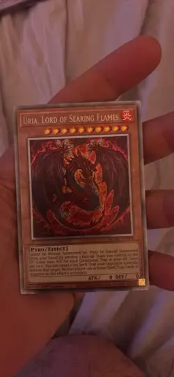 Konami Uria, Lord of Searing Flames 1st Edition Holo Effect Card - Image 1