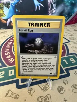 Pokemon Neo Discovery Trainer Card Vintage Fossil Egg 72/75 Uncommon - Image 1