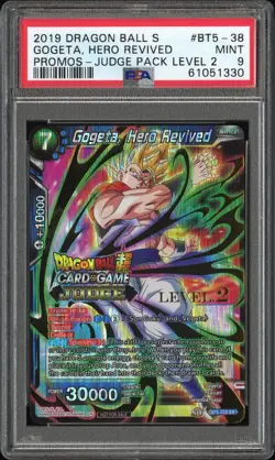 Dragonball Super Gogeta Hero Revived SER. 5 Miraculous Revival PSA 9 Judge Card - Image 1