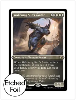 1x Wakening Sun's Avatar, Etched Foil, Commander Masters, MTG NM - Image 1