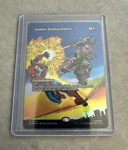 MTG Goblin Bombardment MAR 0023 Foil (Borderless) Marvel Spider-Man NM - Image 3