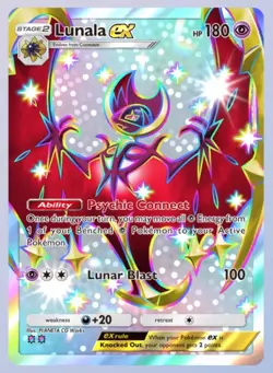 Pokemon TCG Pocket - Lunala EX Shiny 2 ⭐⭐, Crimson Blaze, English - Digital - Image 1