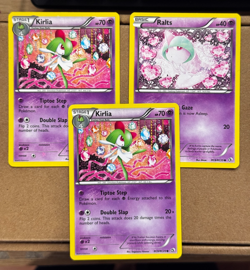 POKEMON BW LEGENDARY TREASURES RADIANT COLLECTION RALTS RC8 KIRLIA RC9 CARD LOT - Image 1